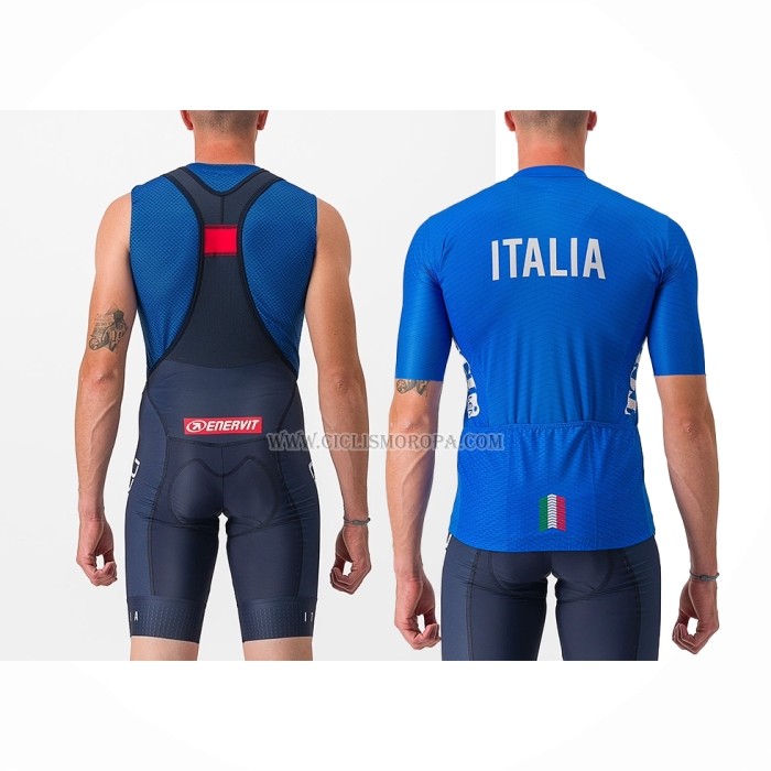 2023 Ropa Ciclismo Giro d'Italia Azul Mangas Cortas y Culotte ioui013
